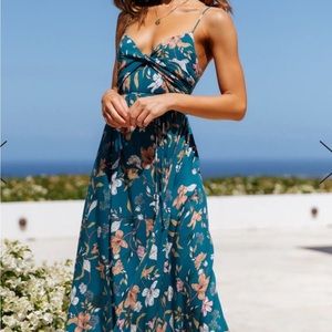 Hello Molly Lady like you Midi dress teal